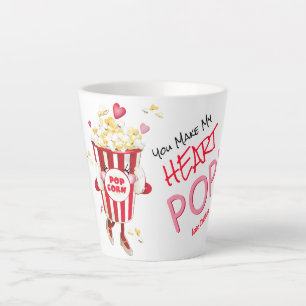 Popcorn Love Funny Pun Latte Mug