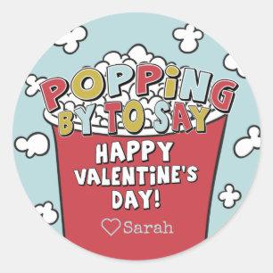 Popcorn Popcorn Par Sticker Valentine