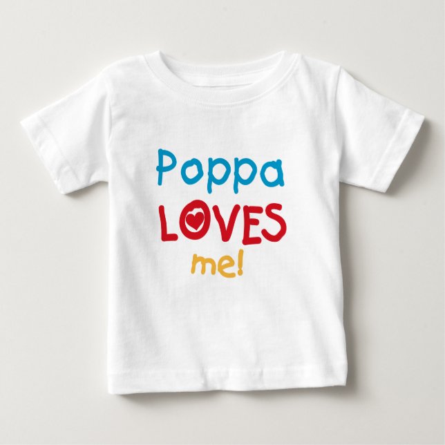 Poppa m'aime T-shirts et cadeaux (Devant)