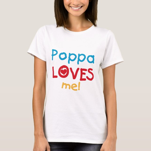 Poppa m'aime T-shirts et cadeaux (Devant)