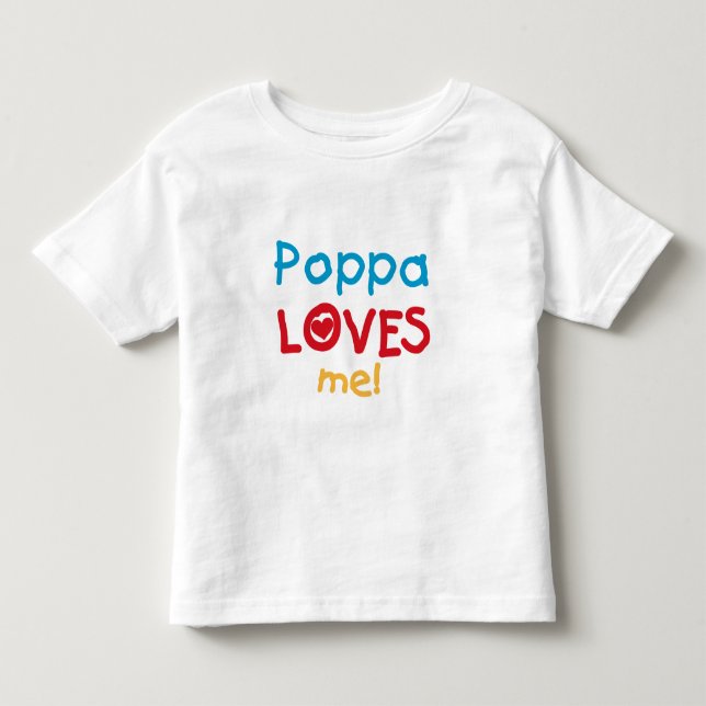 Poppa m'aime T-shirts et cadeaux (Devant)