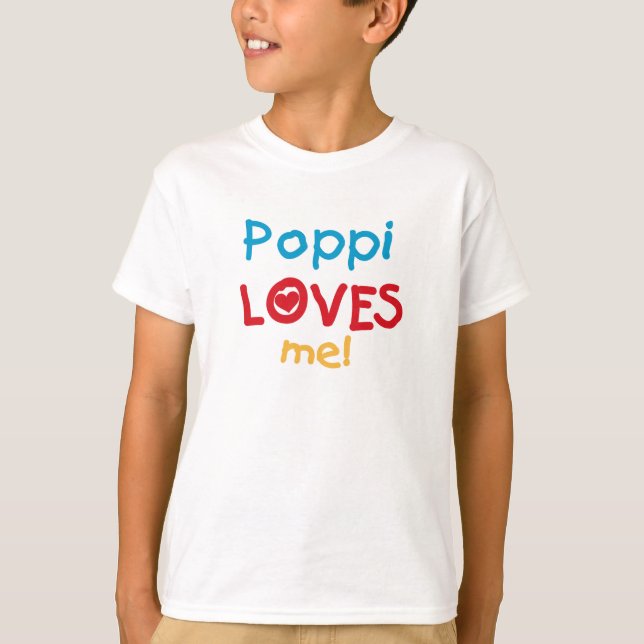 Poppi aime mes t-shirts et cadeaux (Devant)