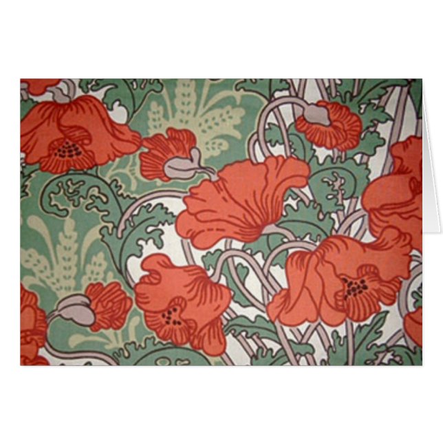Poppies Art Nouveau (Devant horizontal)