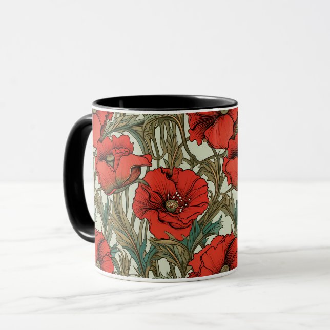Poppies Café Mug (Devant gauche)