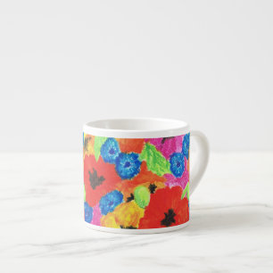 Poppies et Cornouailles Espresso Mug