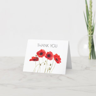 Poppies Floral 1er Premier anniversaire Merci de f