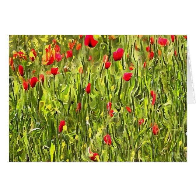 Poppies hypnotiques surréalistes (Devant horizontal)