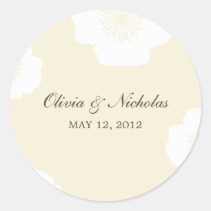 Poppies modernes Favoriser Stickers - Amande