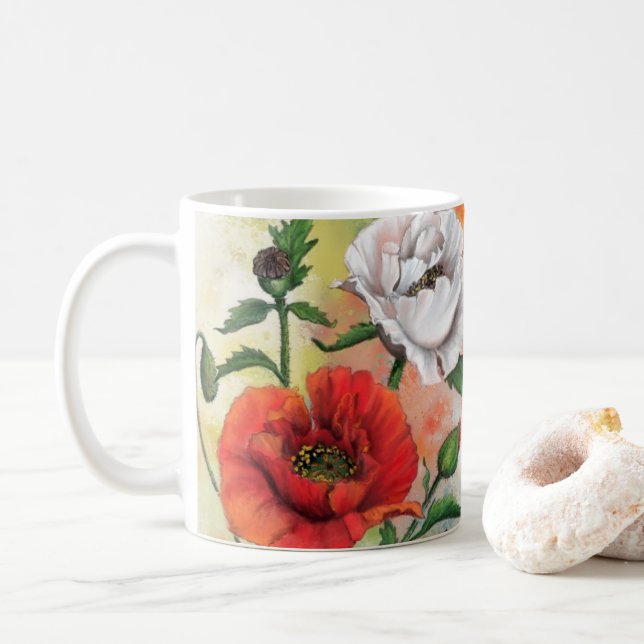 Poppies Mug (Avec donut)