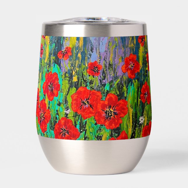 Poppies thermo-tumbler chaud ou froid (Avant)