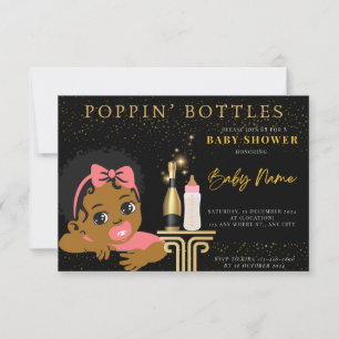 POPPIN' BOTTLES BABYSHOWE INVITATIONS