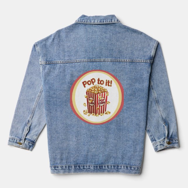 Poppin' with Style - "Pop to it!" Veste en jean (Verso)