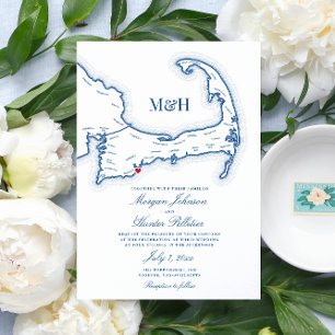 Popponesset Inn Cape Cod Carte Élégant Mariage