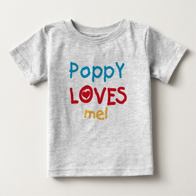 Poppy aime moi t-shirts et cadeaux (Devant)
