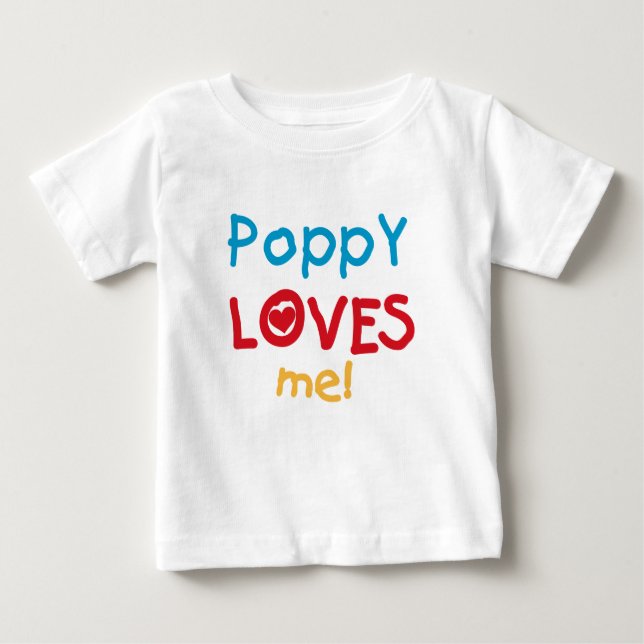 Poppy aime moi t-shirts et cadeaux (Devant)