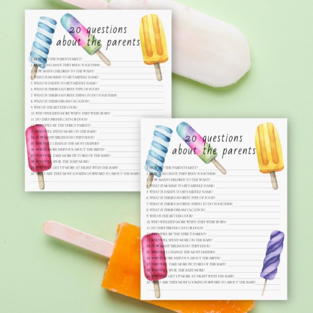 Popsicle - 20 questions sur les Parents (Créateur téléchargé)