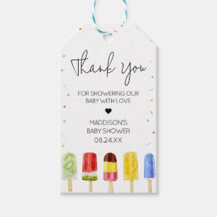 Popsicle Baby shower Favoriser les étiquettes