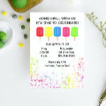 Popsicle Birthday Invitation<br><div class="desc">This fun popsicle birthday invitation is perfect for summer birthdays and kids of all ages</div>
