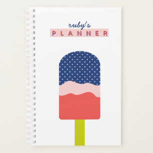 Popsicle Calendrier du nom de script personnalisé