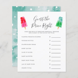 Popsicle Coloré Devinez Le Bon Prix Jeu