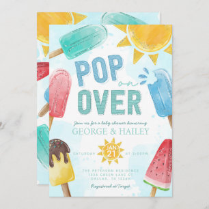 Popsicle Pop Sur Invitation Baby shower