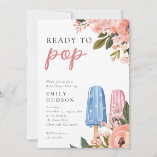 Popsicle Prêt à pop Baby shower Invitation