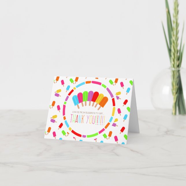 Popsicles Arc-en-ciel Merci (Devant)