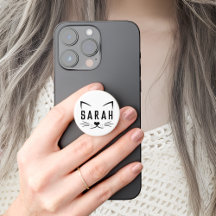 Nom personnalisé Sarah PopGrip pour amateurs de ch