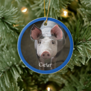 Porc mignon ornement céramique personnalisé