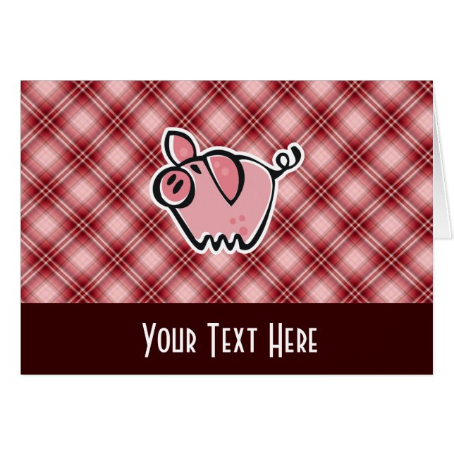 Porc rouge de plaid (Devant horizontal)