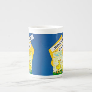 Porcelaine "Sunshine Daze" Tasse de café en céramique
