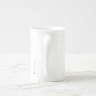 Porcelaine Tasse à café en art linéaire minimaliste pour intr
