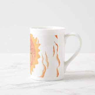 Porcelaine Tasse à café en céramique Boho Soleil et Flammes,