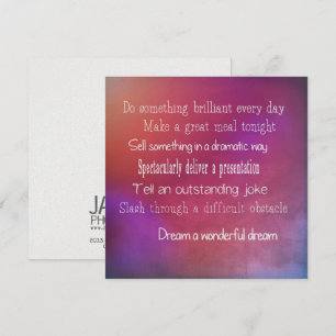 PORCH WISDOM 5.25 x 5.25 carte