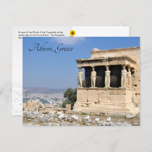Porche des Caryatides, Athènes, Grèce - carte post