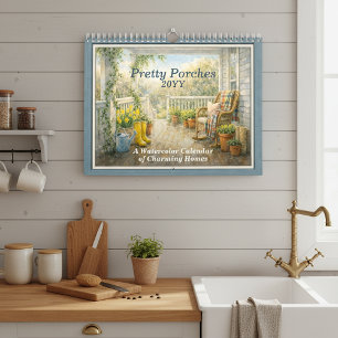 Porches Mignons 2027 – Un Calendrier à l'Aquarelle
