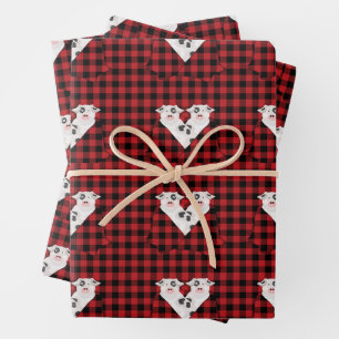 Porcs dans une feuille de papier enveloppante