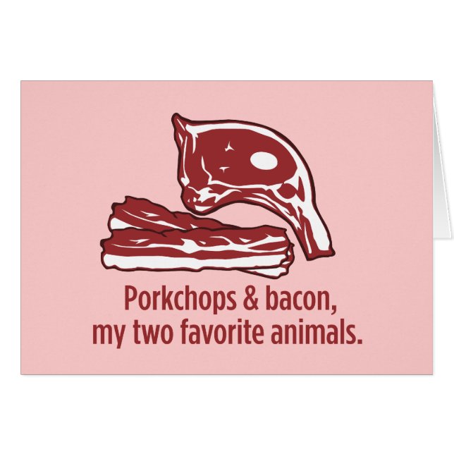 Porkchops et lard, mes deux animaux préférés (Devant horizontal)