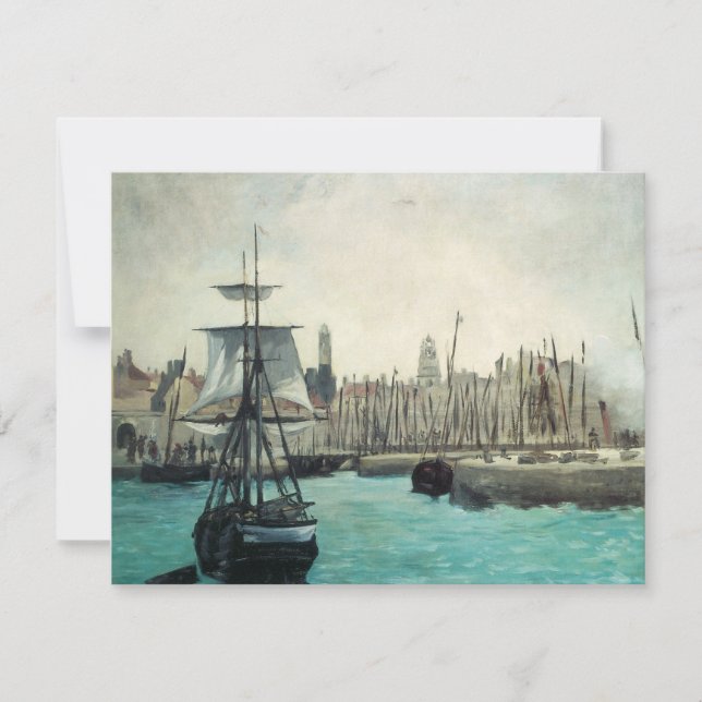 Port à Calais par Manet, Impressionnisme d'Art Vin (Devant)