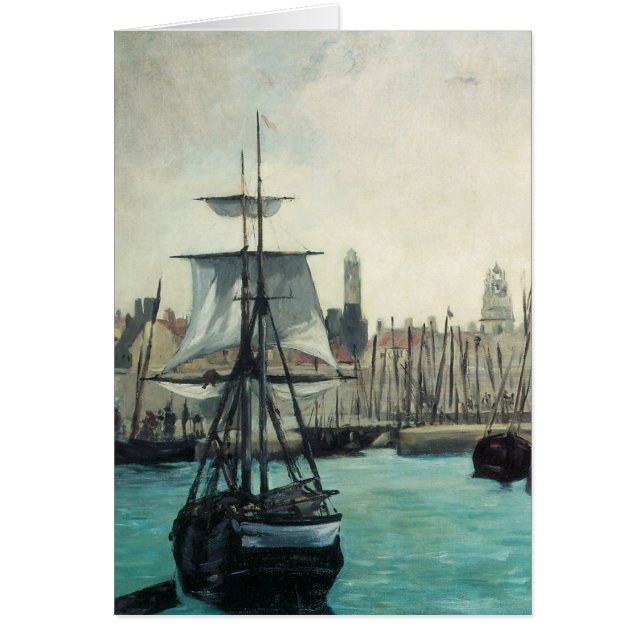 Port de Calais par Manet, Art Impressionniste Vint (Devant)