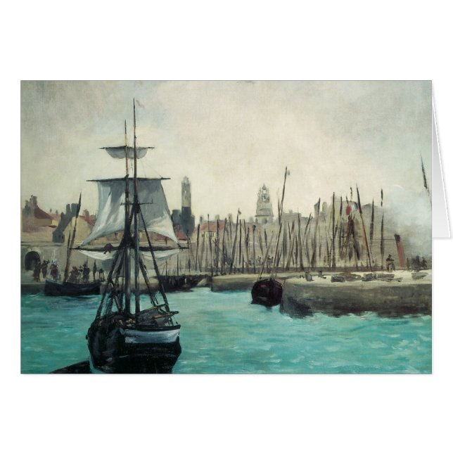 Port de Calais par Manet, Art Impressionniste Vint (Devant horizontal)