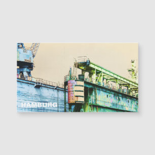 Port de Hambourg Allemagne Dock Pop Art - Carte ma