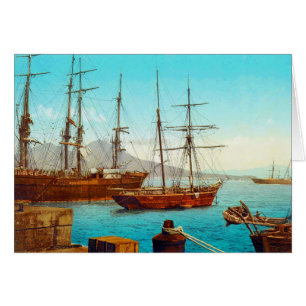 Port de Naples Italie 1800