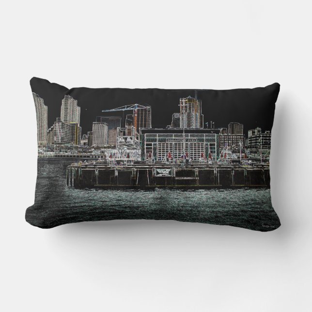 Port de San Diego - Broadway Pier Coussin (Recto)