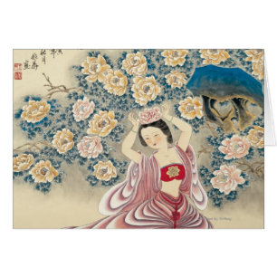 Port d'une fleur dans la tête