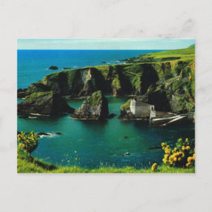 Port Dunquin, Derry, Irlande, carte postale vintag
