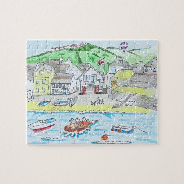 Port Isaac, Cornwall, Angleterre Jigsaw Puzzle (Horizontal)
