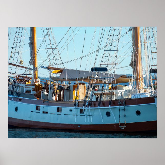 Port Townsend, WA Sailboat Photography  Poster (Devant)