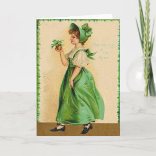 Port vintage de la carte du jour de St Patrick