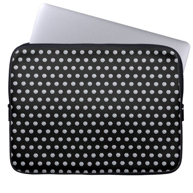 Portable Motif diamant élégant sur housse pour ordinateur p (Devant)